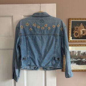 Hand Embroidered Vintage Lizwear Denim Jacket